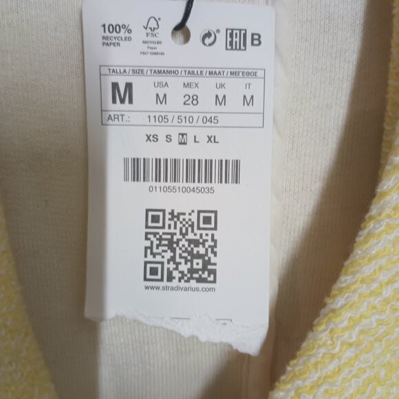 Stradivarius Yellow Women's zip up jacket - Picture 4 of 6